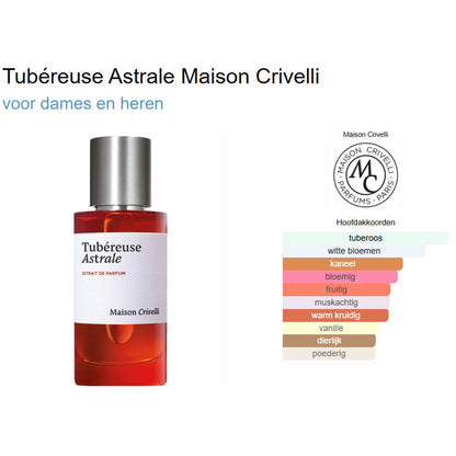 Maison Crivelli Tubéreuse Astrale Extrait de Parfum voor Dames en Heren