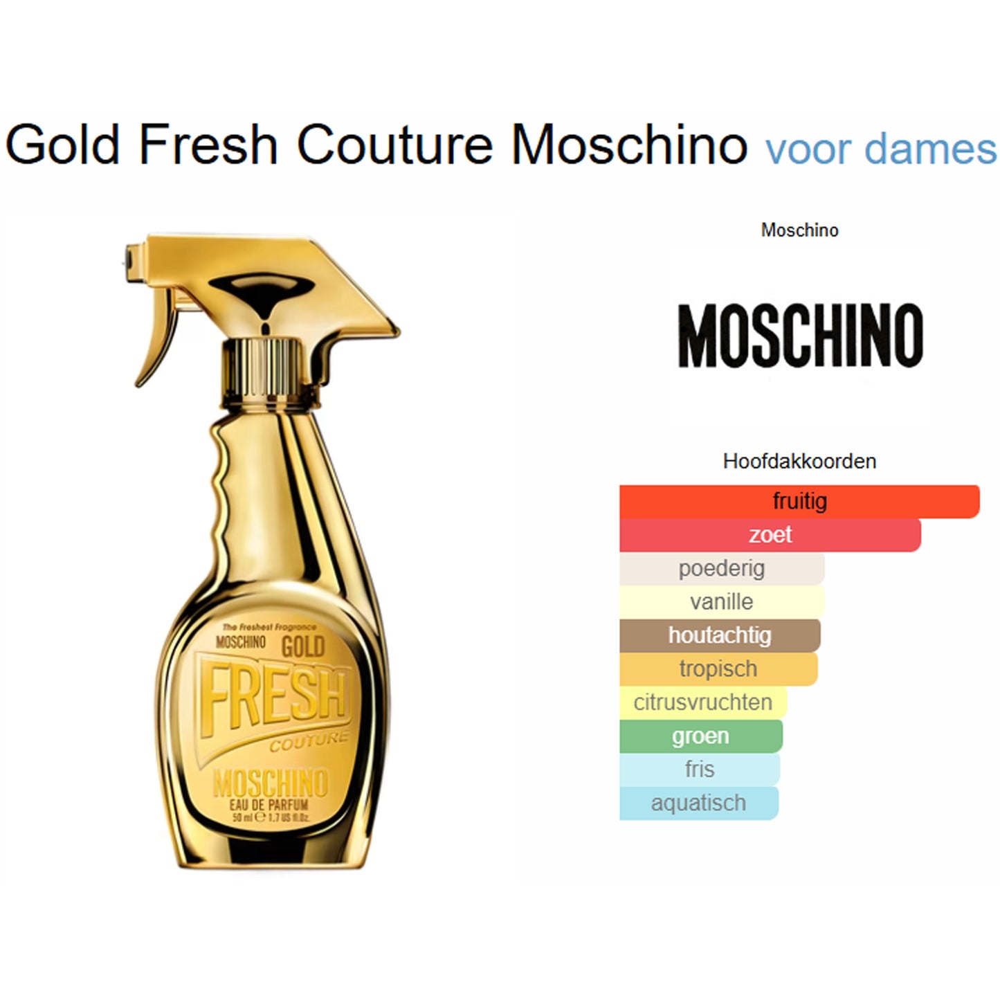 Moschino Gold Couture Eau de Parfum voor Dames