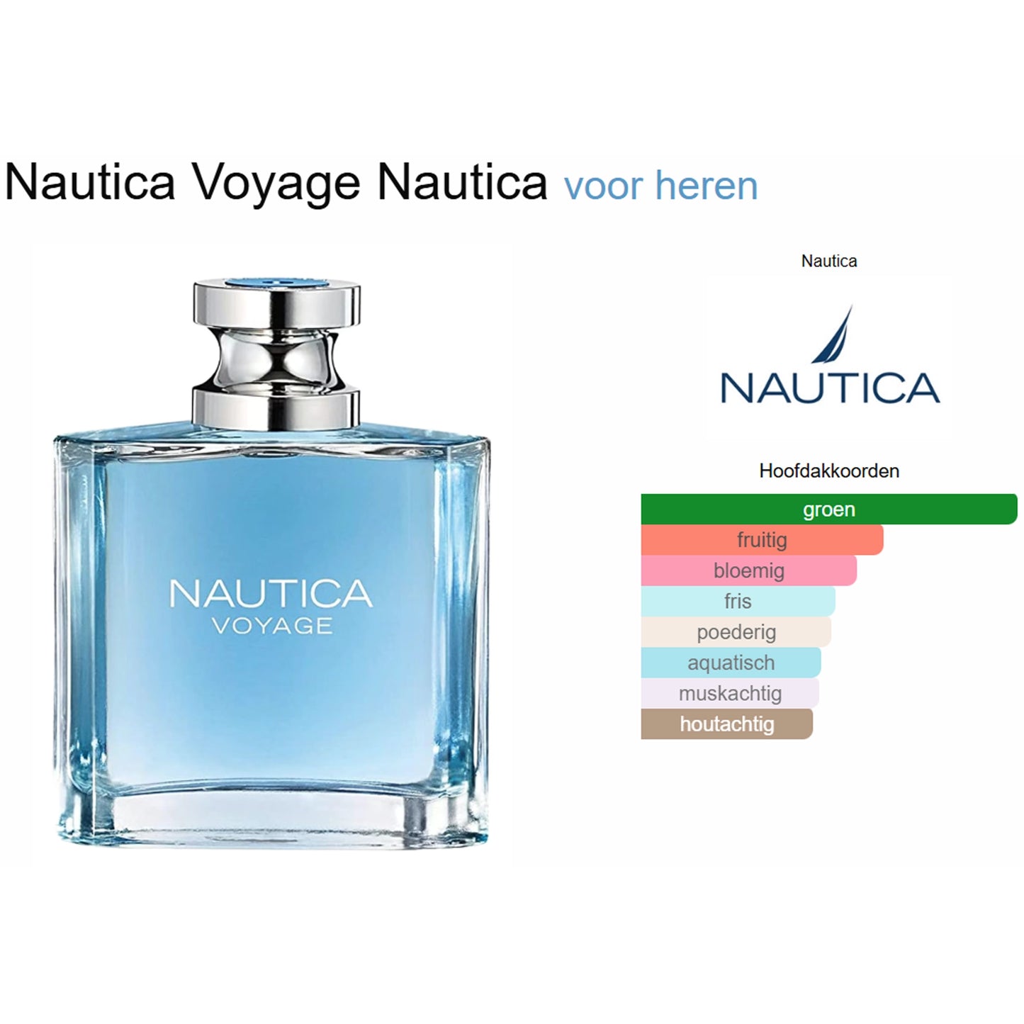 Nautica Voyage Eau de Toilette voor Heren