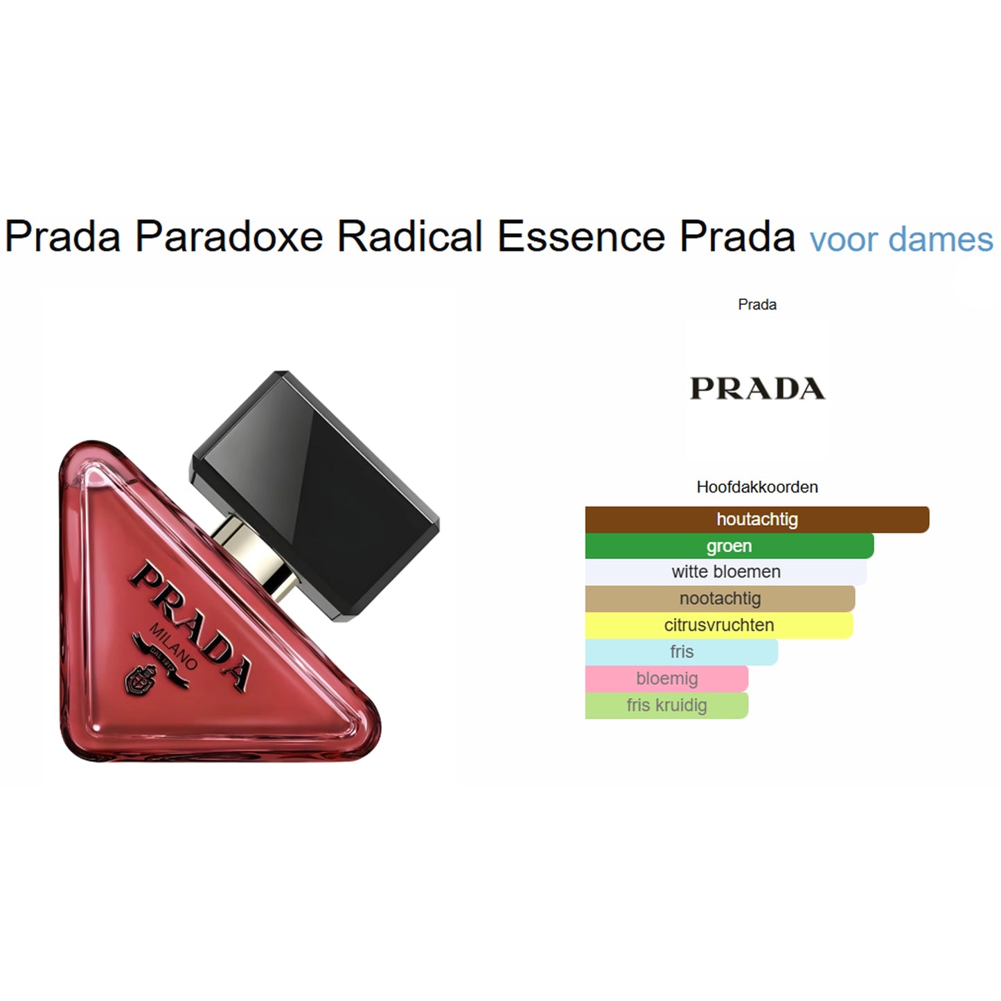 Prada Paradoxe Radical Essence Parfum pour Femme