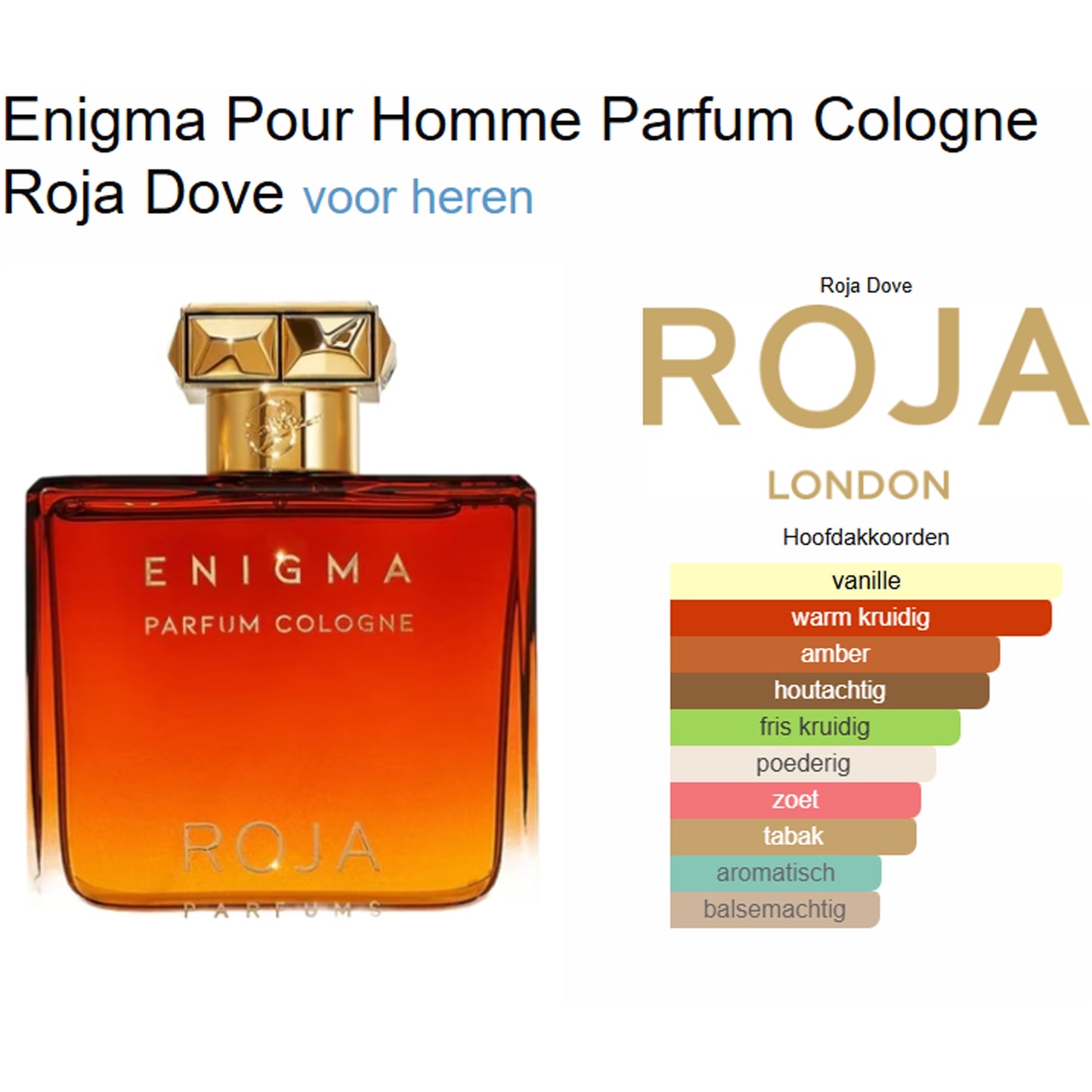 Roja Dove Enigma Pour Homme Parfum Cologne for Men
