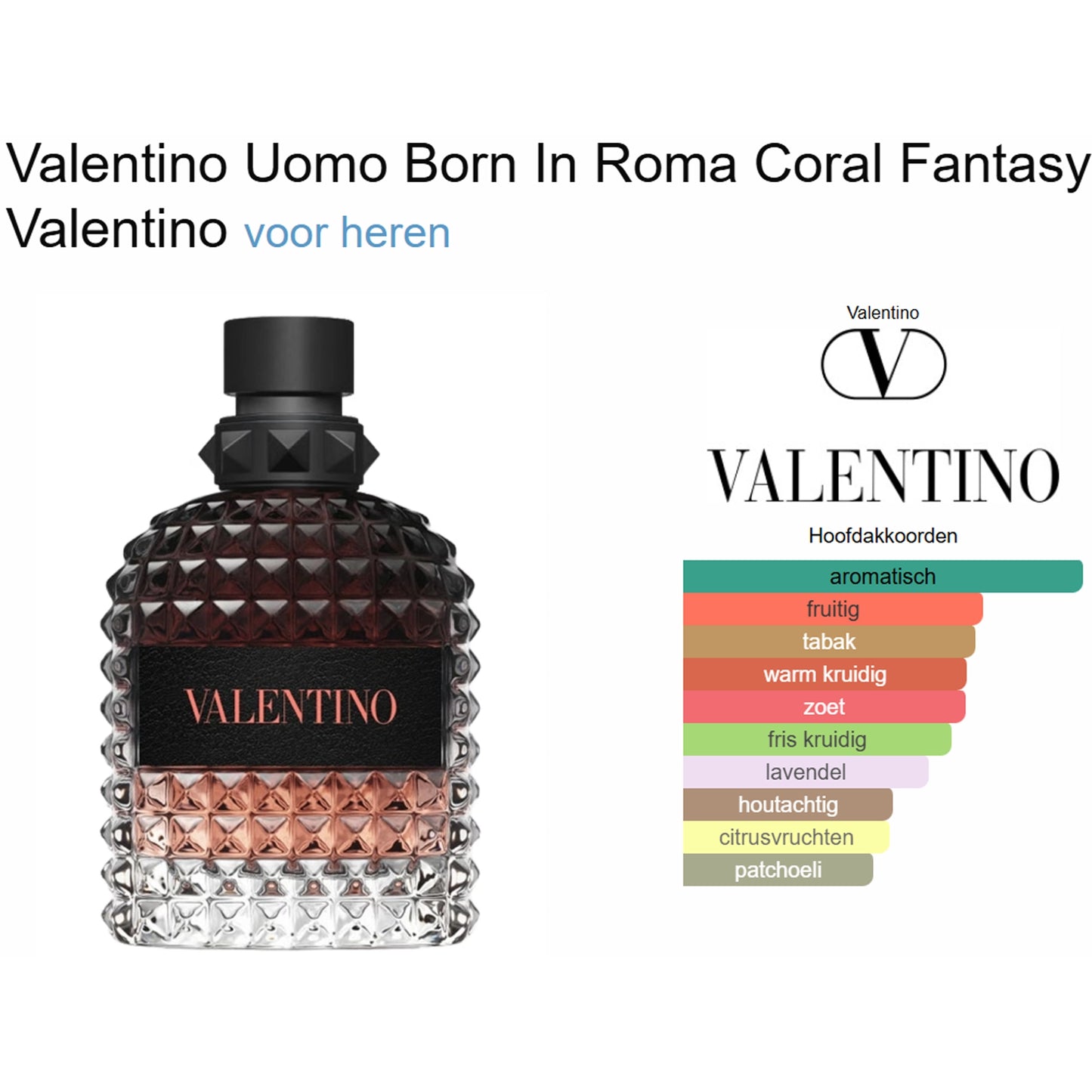 Valentino Uomo Born In Roma Coral Fantasy Eau de Toilette voor Heren