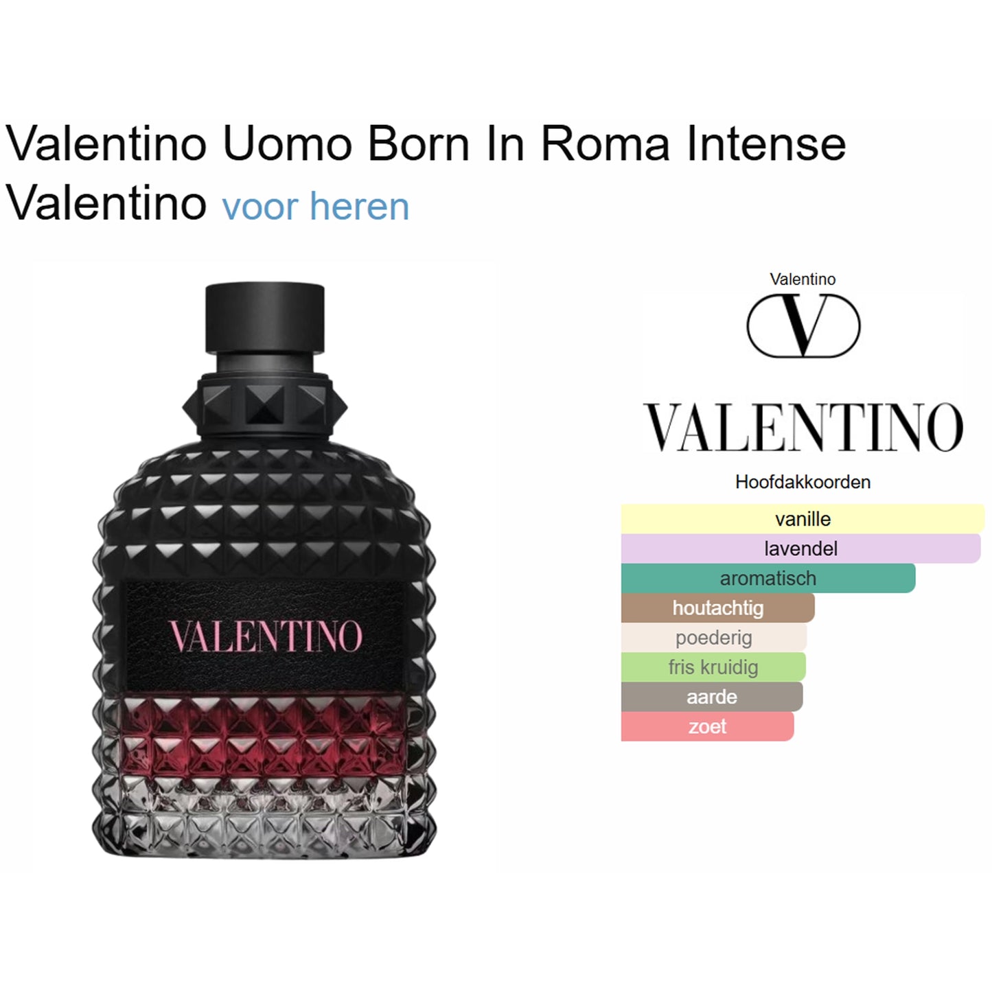 Valentino Uomo Born in Roma Intense Eau de Parfum for Men