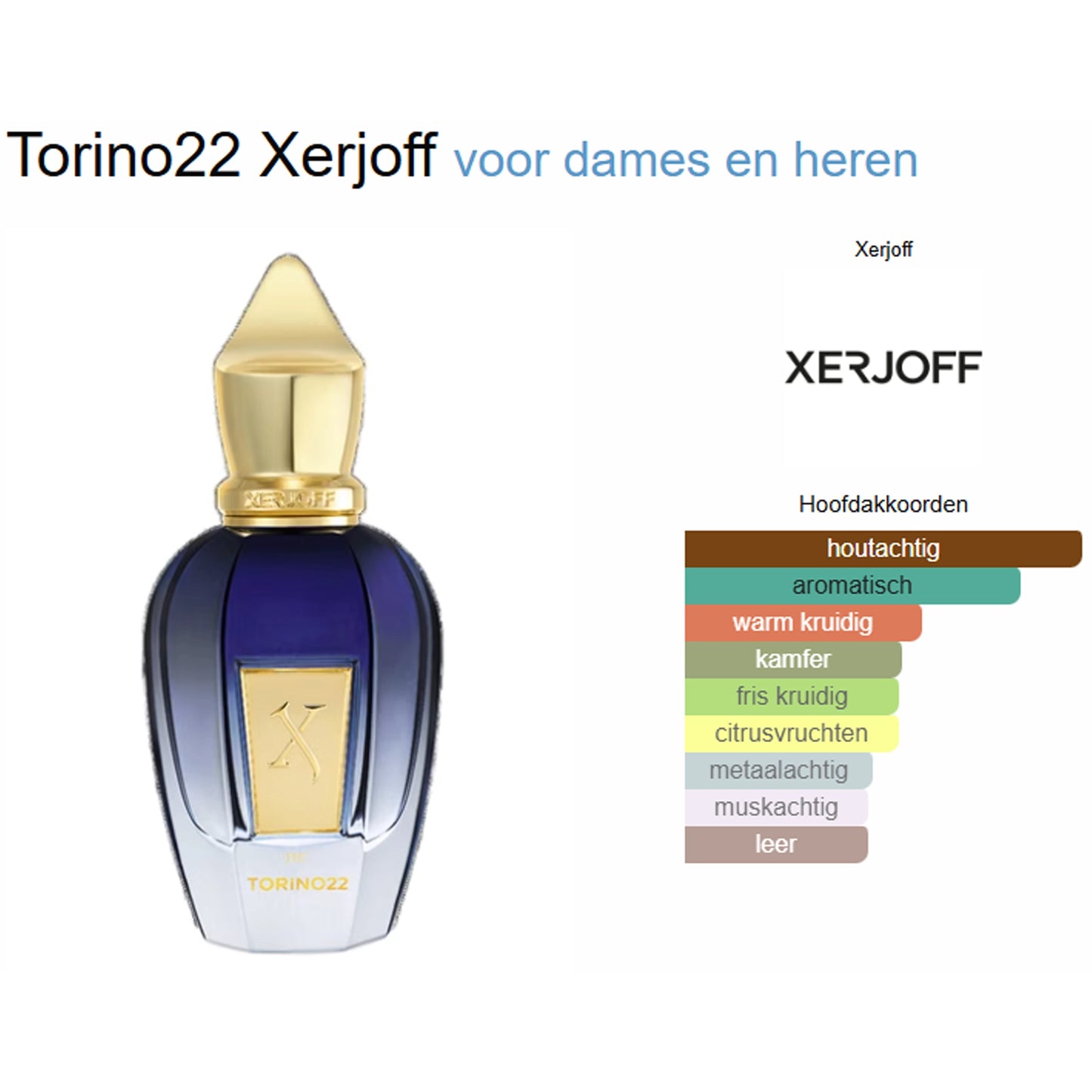 Xerjoff Torino 22 Eau de Parfum voor Dames en Heren