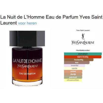 Yves Saint Laurent La Nuit de L’Homme Eau de Parfum voor Heren