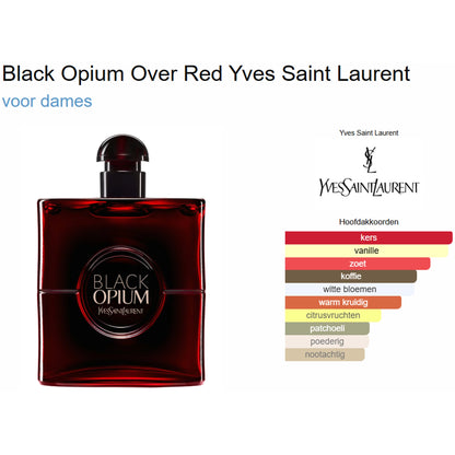 Yves Saint Laurent Black Opium Over Red Eau de Parfum voor Dames