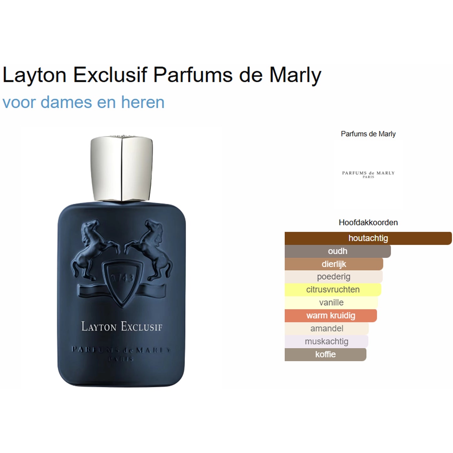 Parfums de Marly Layton Exclusif Eau de Parfum voor Dames en Heren