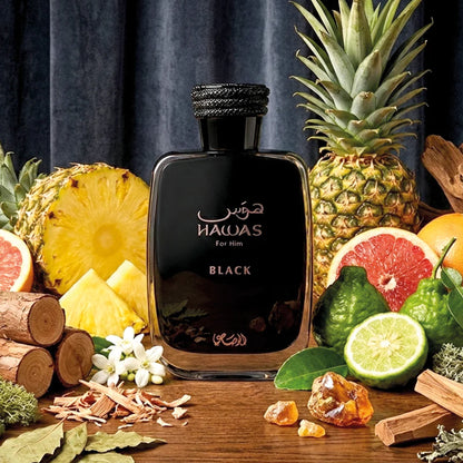 Rasasi Hawas Black Eau de Parfum voor Heren