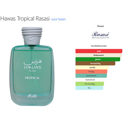 Rasasi Hawas Tropical Eau de Parfum voor Heren