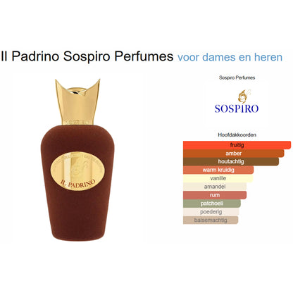 Sospiro Perfumes Il Padrino Eau de Parfum voor Dames en Heren