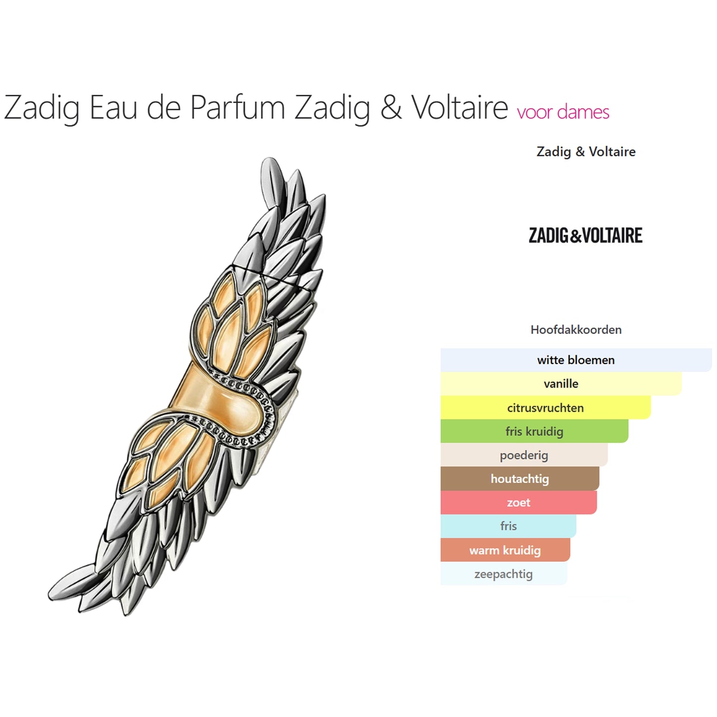 Zadig & Voltaire Zadig Eau de Parfum voor Dames