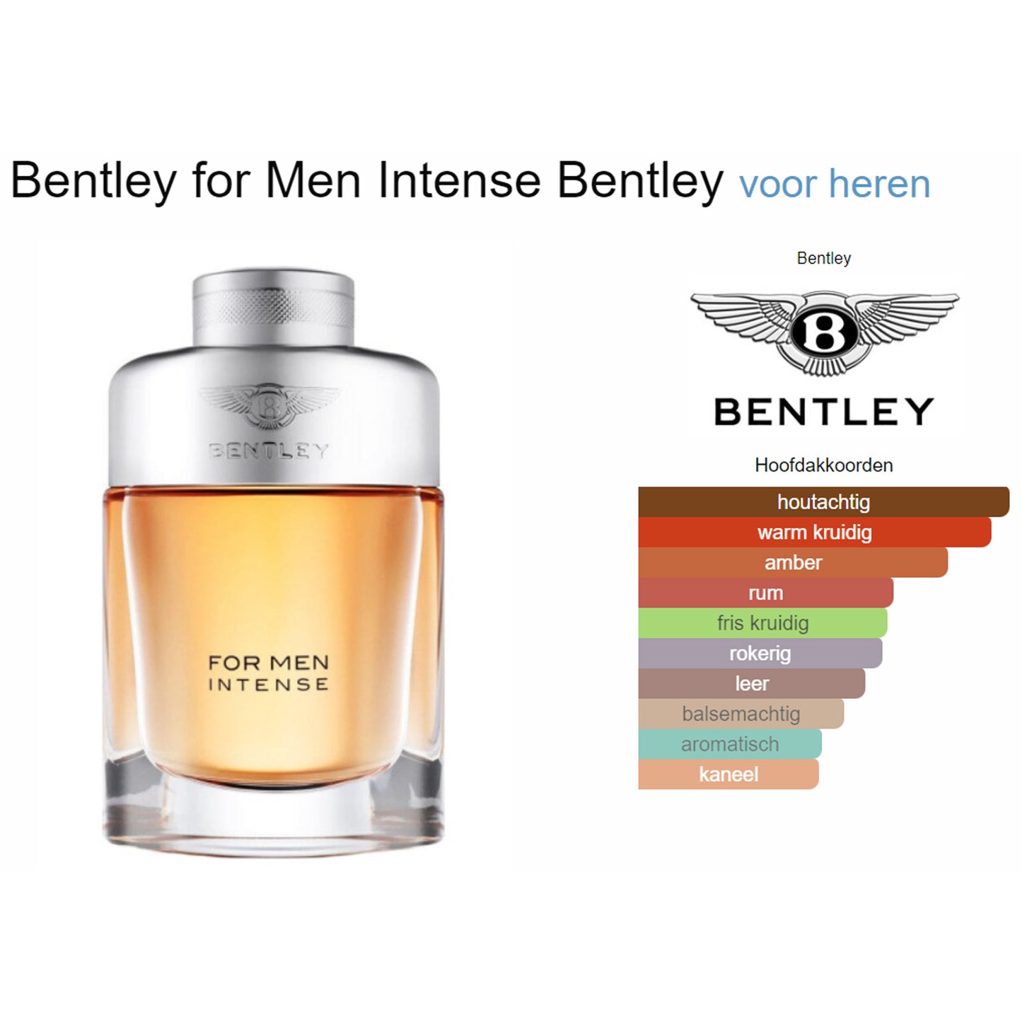 Bentley for Men Intense (Edp) voor Heren