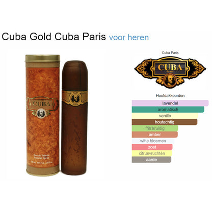 Cuba Paris Cuba Gold (Edt) voor Heren